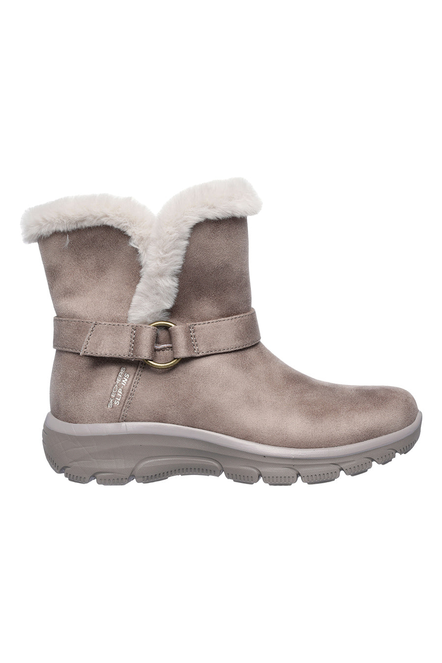 Stivaletti Beige con Pelo Skechers Slip-ins Relaxed Fit: Easy