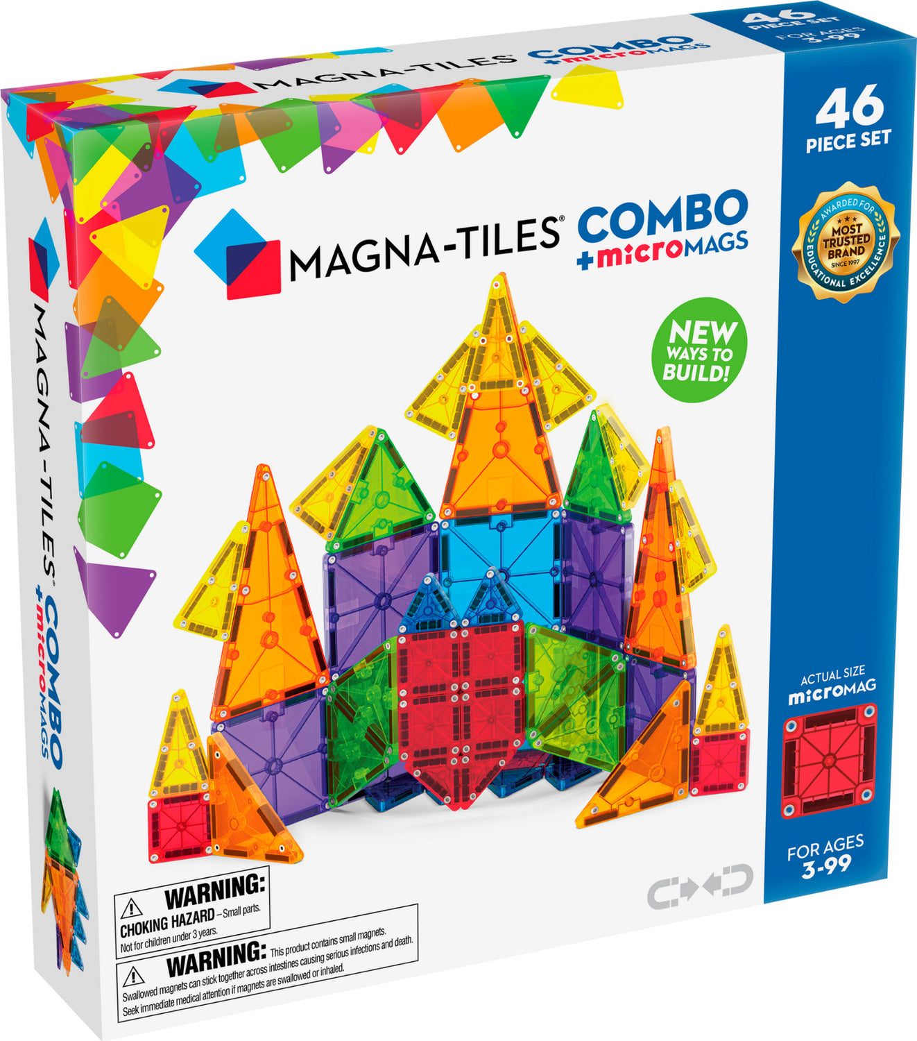 Magna-Tiles® Combo 46 Piece Set — Piccolo Mondo Toys