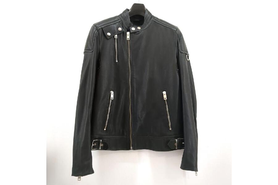 中古 DIESEL ディーゼル レザージャケット ラムレザー ライダース