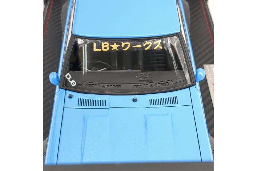 Ignition Model 0433 LB WORKS Kenmary 2Door KPGC110 ブルー 1/18