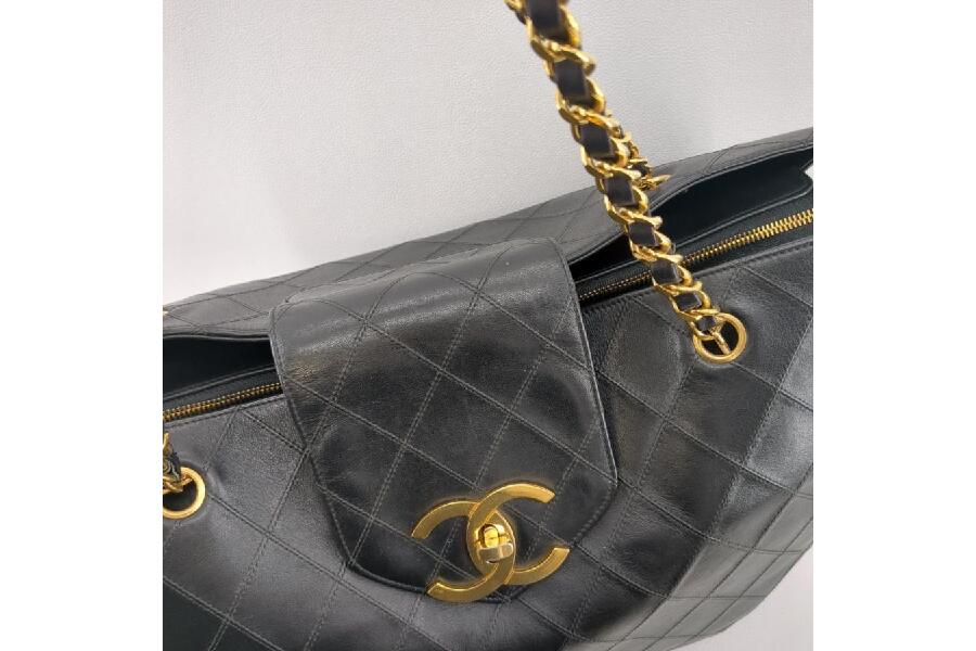 シャネル ビコローレ スーパーモデル チェーン ボストン トートバッグ