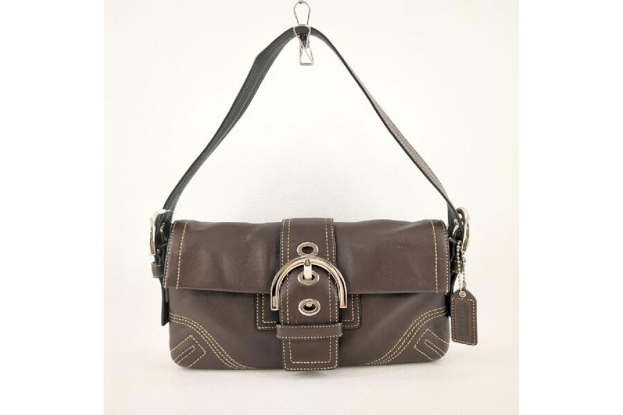 COACH コーチ ワンショルダーバッグ ブラウン ソーホー 8A05 レザー