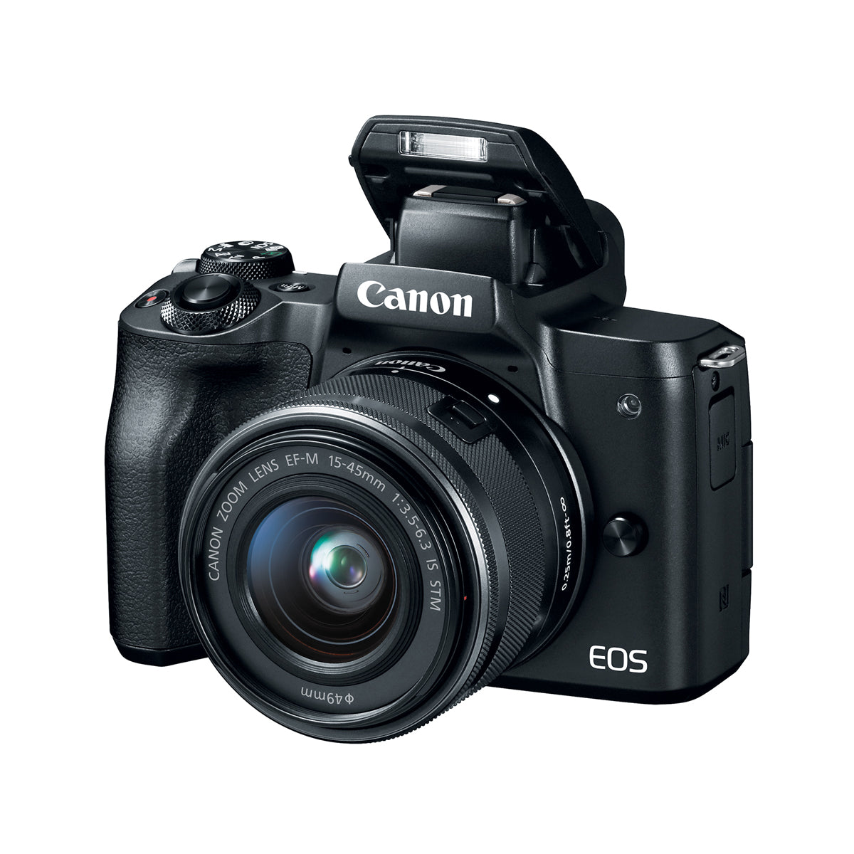 Canon EOS M50 with EF-M 15-45mm IS STM Lens Kit (Black)