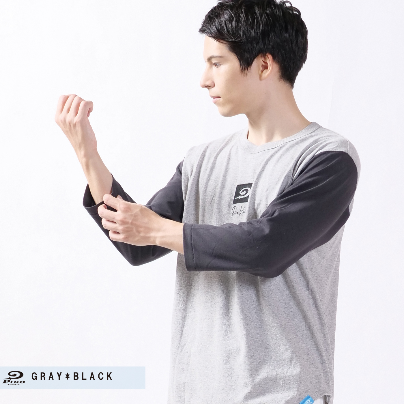 KNOSIS タイダイ柄 ベースボール Tシャツ KNOSIS タイダイ柄 ベース