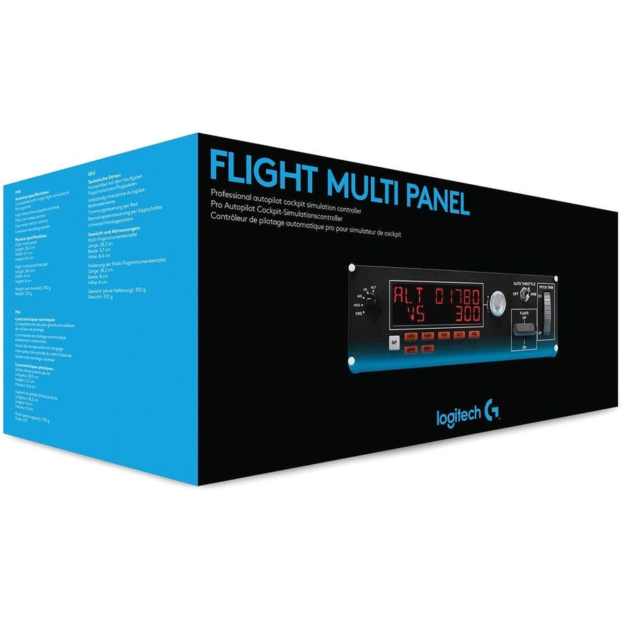 Logitech Flight Sim Autopilot Panel | LED Trim Wheel Control