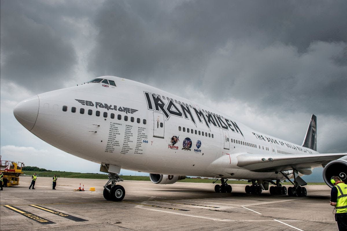 Aviationtag Iron Maiden Ed Force One Authentic Aircraft Skin