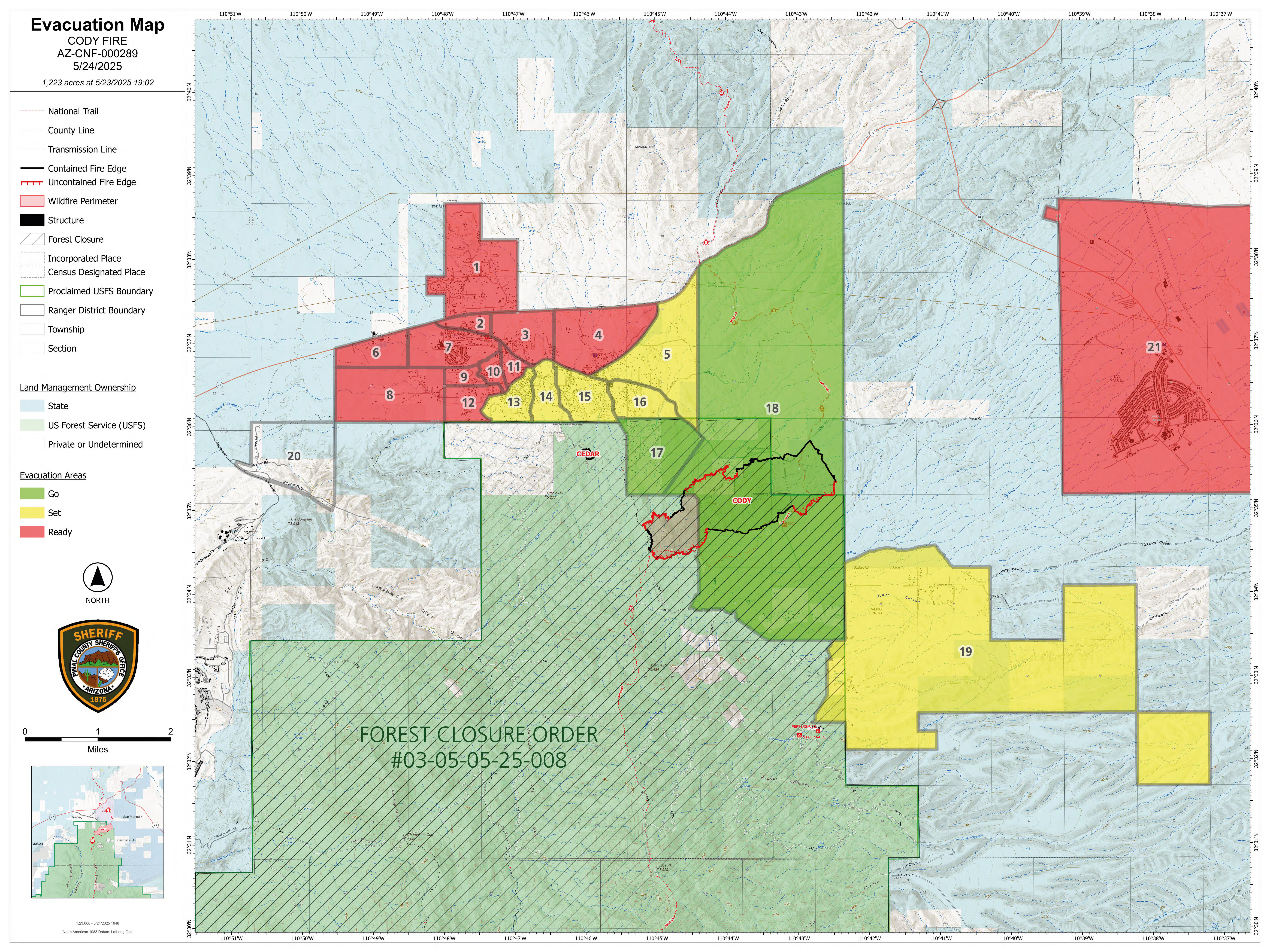 Cody Fire - Oracle and San Manuel • Pinal County, AZ