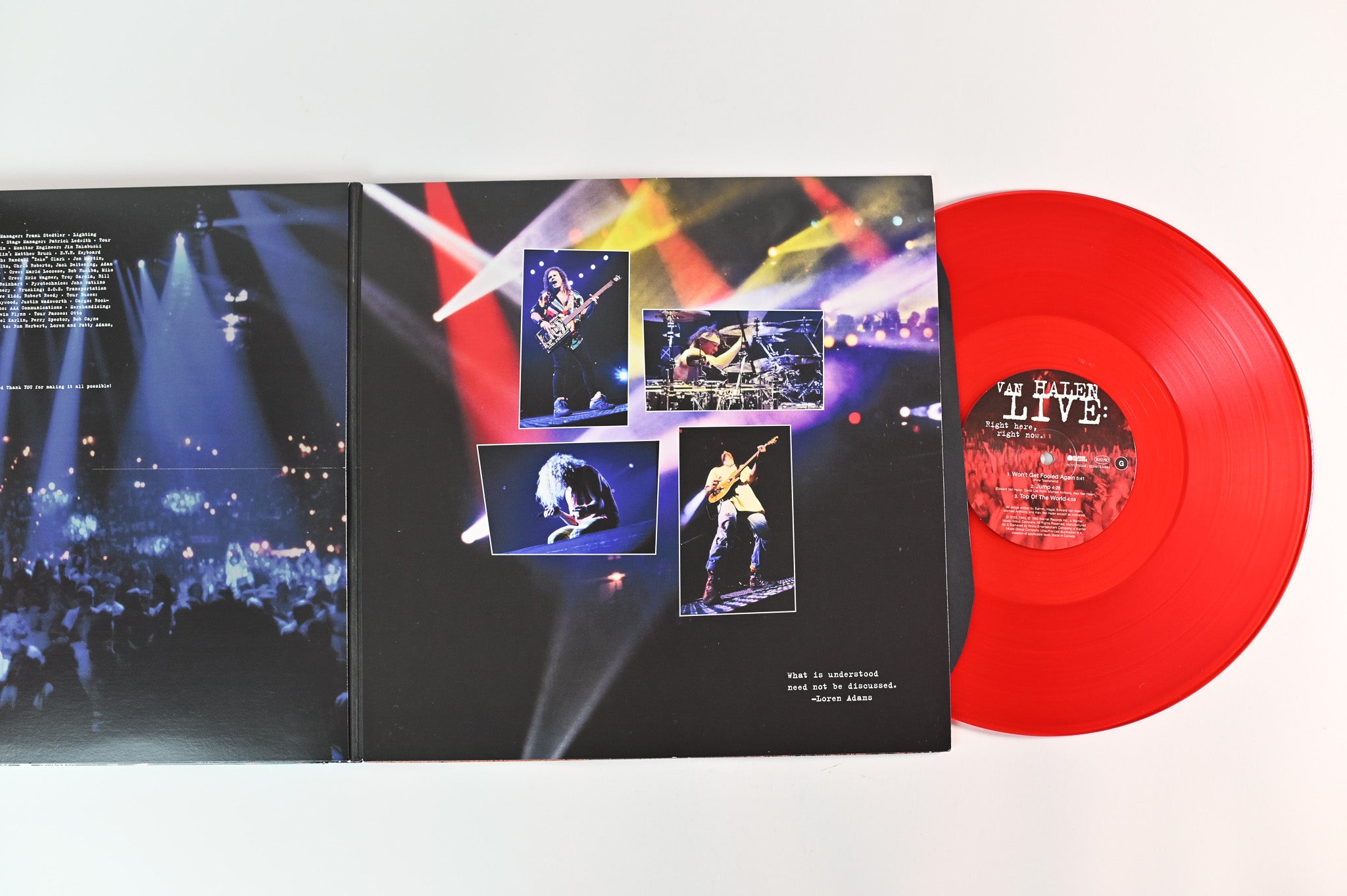 Van Halen - Live: Right Here, Right Now. on Rhino/Warner Records RSD R