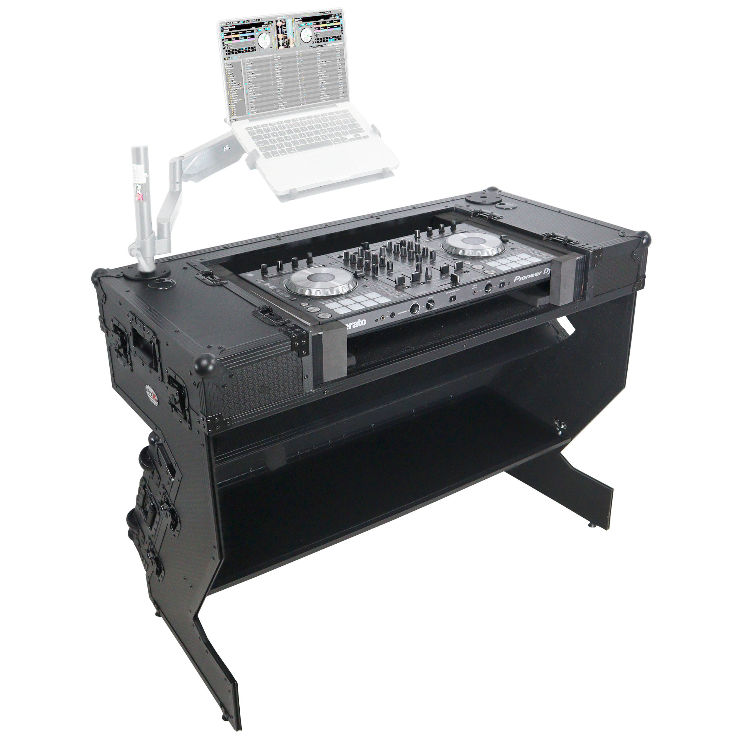 ProX XS-ZTABLEBL CTRL Z-Style DJ Table for DDJ-1000/SRT/SX3, Black