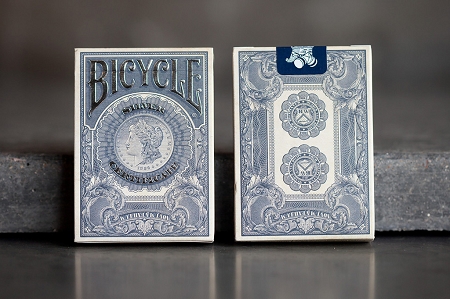 Silver Certificate Bicycle Branded Playing Cards