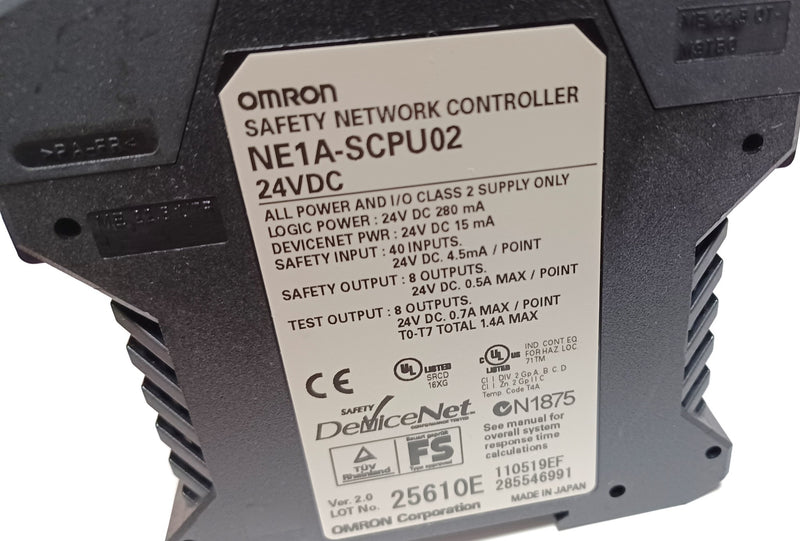 Omron NE1A-SCPU02 Safety PLC Input / Output Network Controller