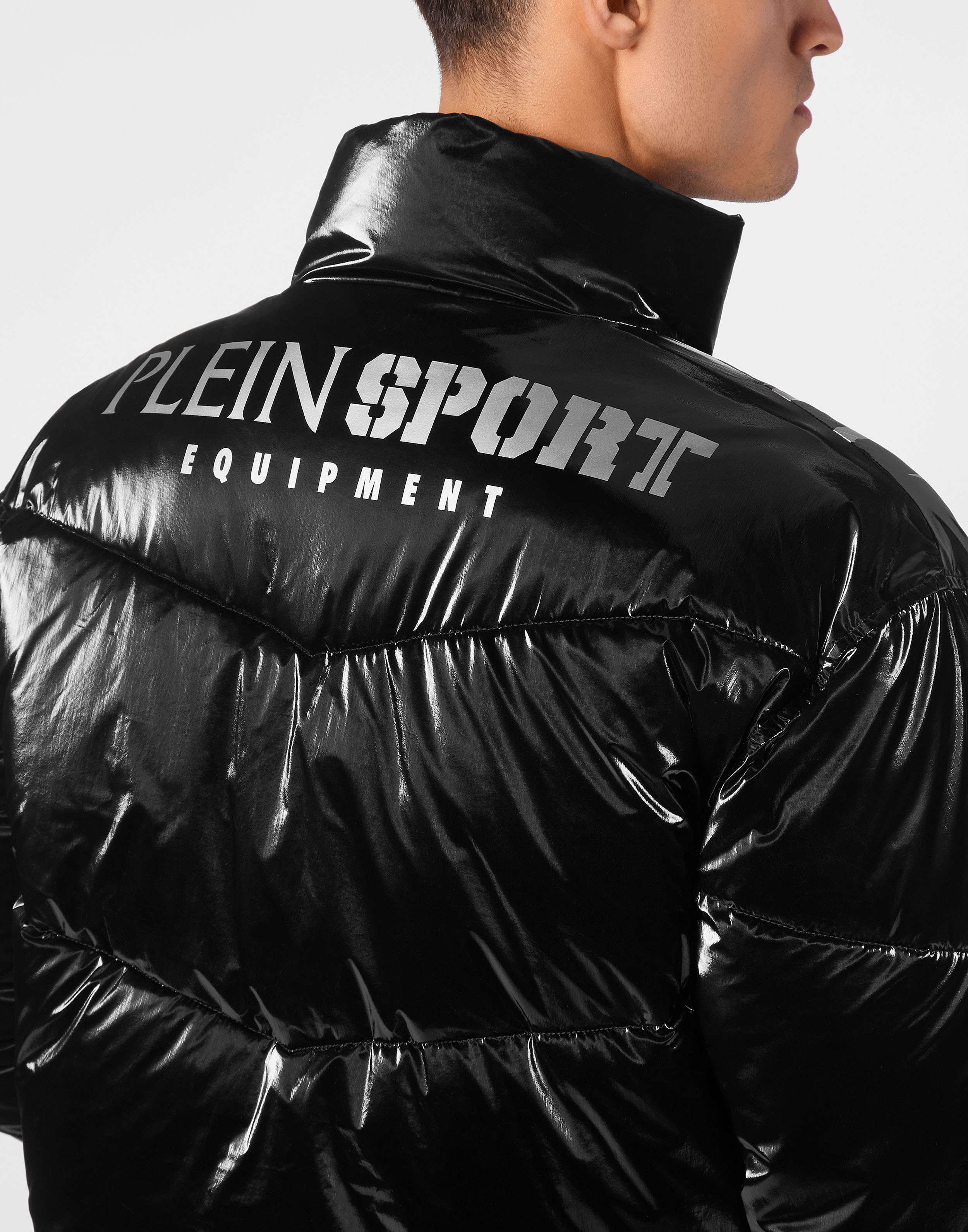 Nylon Crease Puffer Jacket Philipp Plein Sport