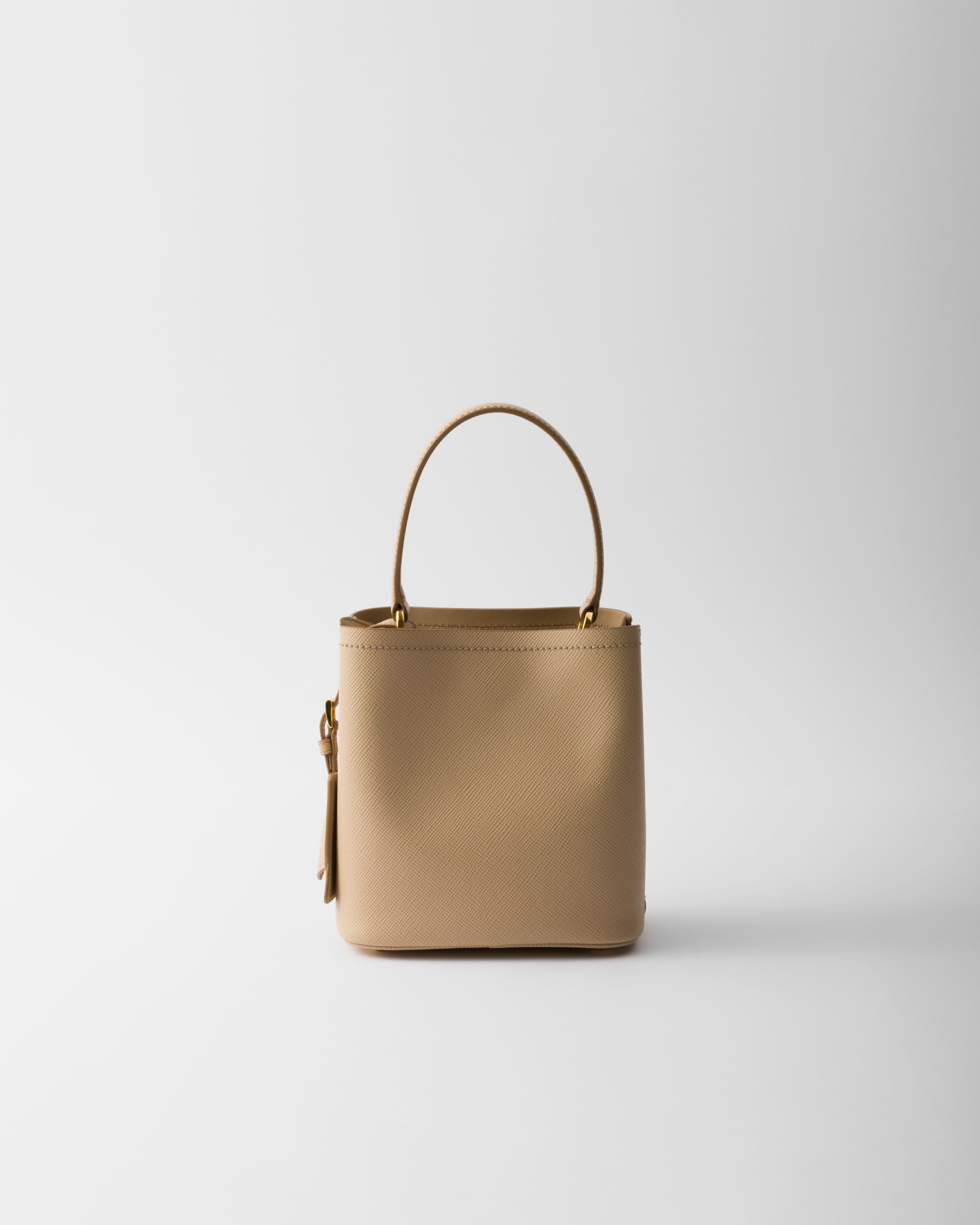 サンドベージュ プラダ パニエ サフィアーノレザー ミニバッグ | PRADA