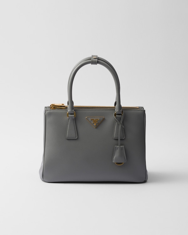 Slate Gray Prada Galleria Medium Saffiano Leather Bag | PRADA