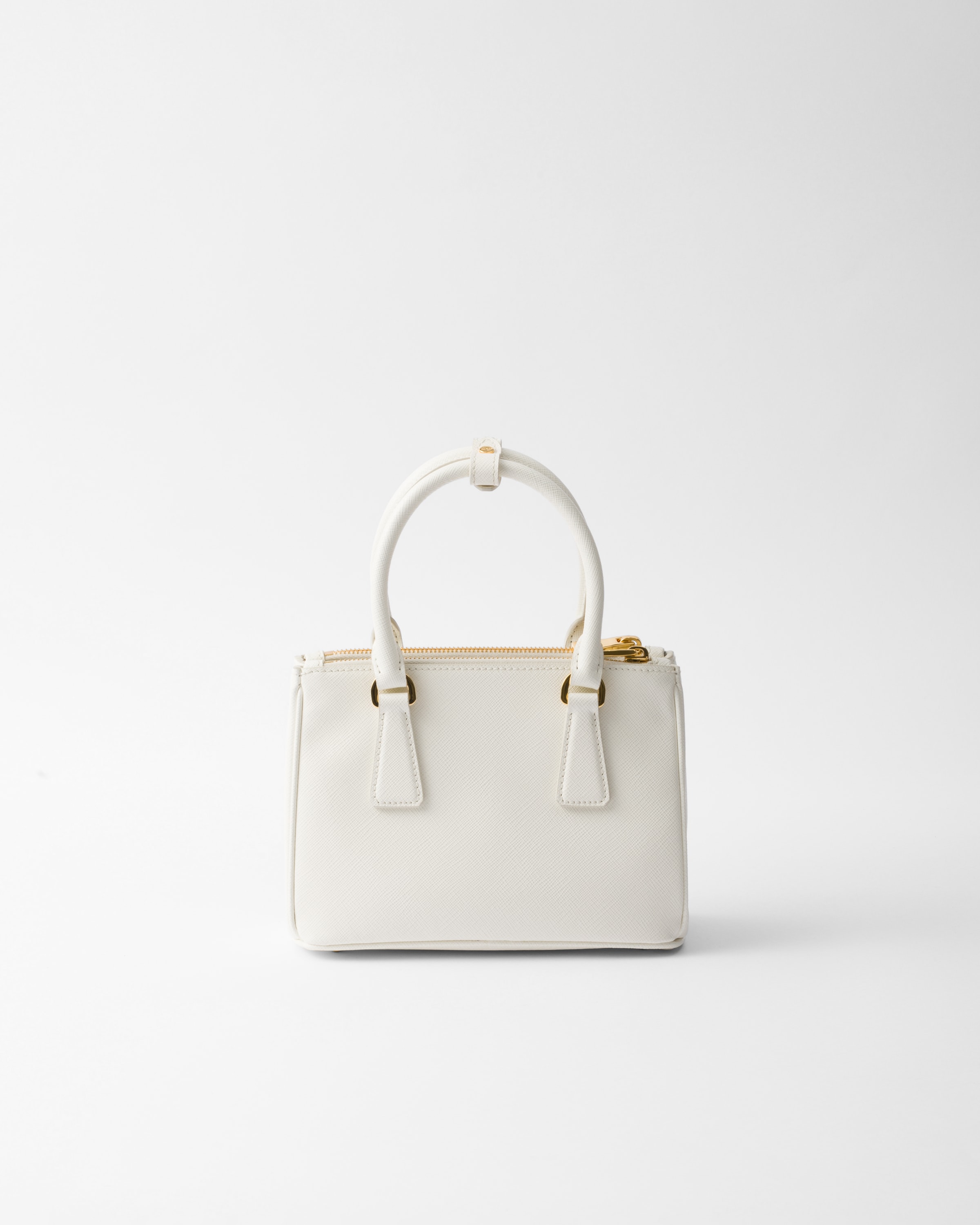 ホワイト プラダ ガレリア サフィアーノレザー ミニバッグ | PRADA