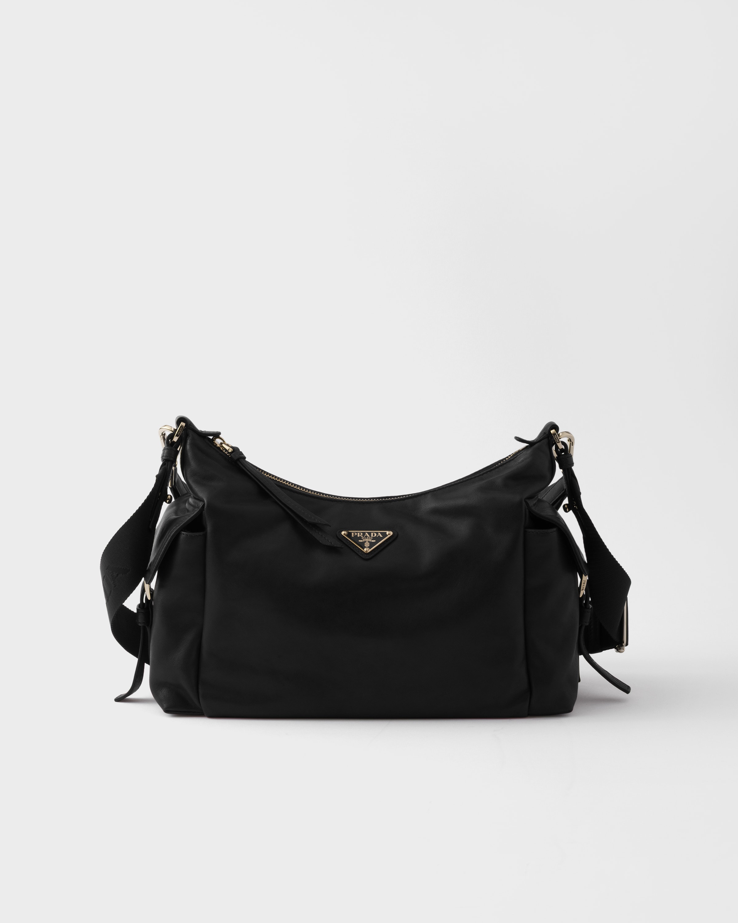 Black Prada Explore Large Nappa Leather Bag | PRADA