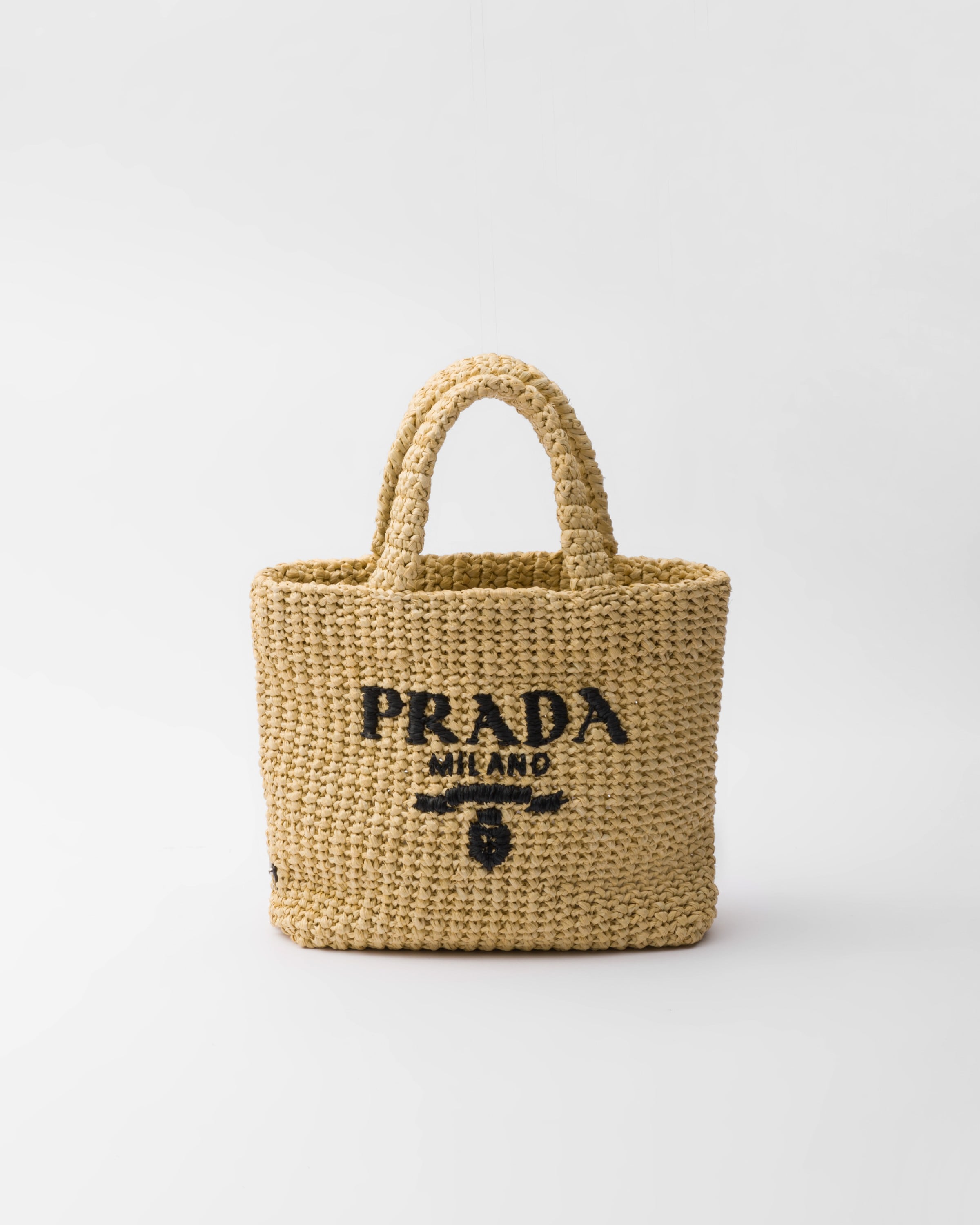 ナチュラル スモール クロシェ トートバッグ | PRADA