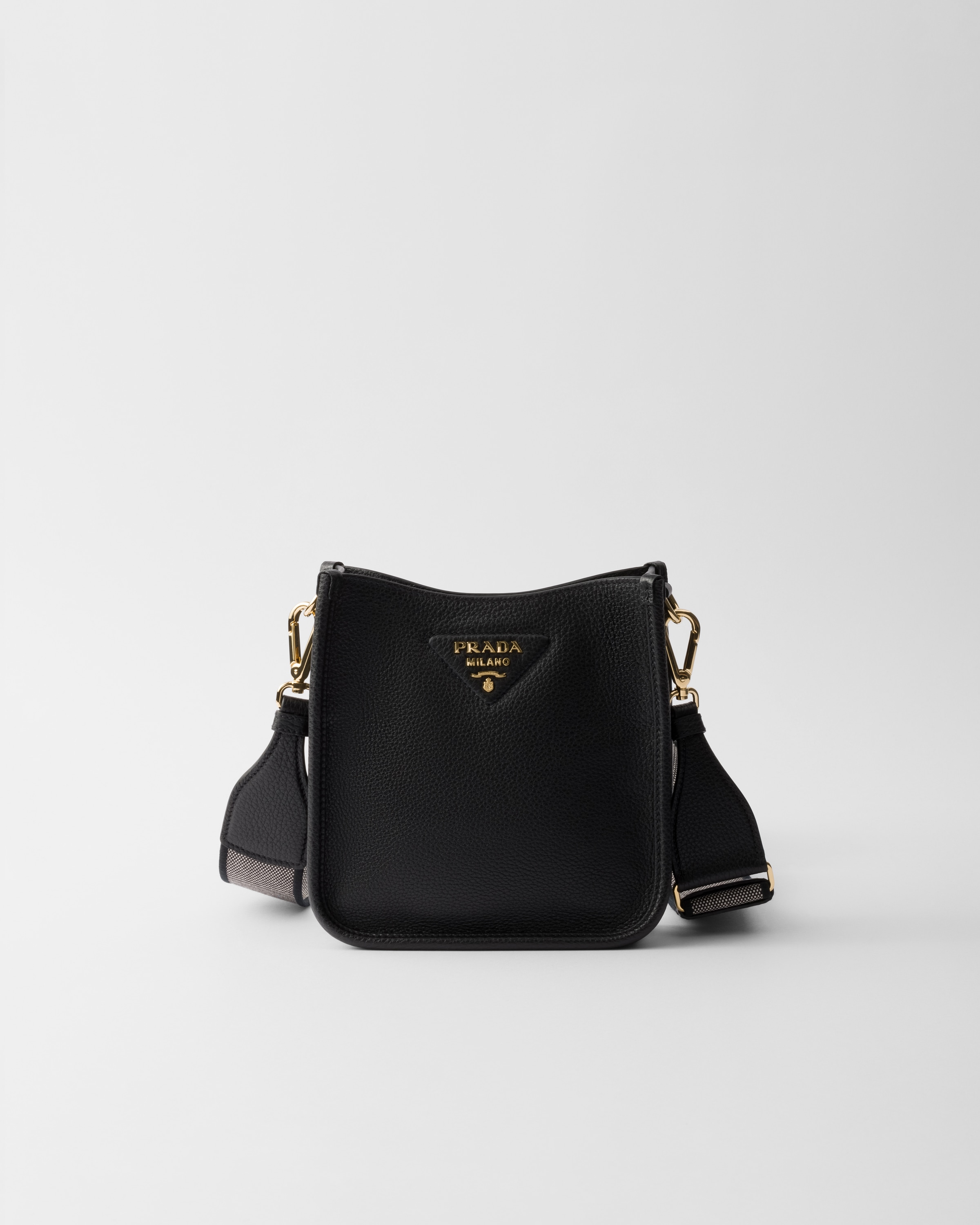 Black Mini Leather Shoulder Bag | PRADA