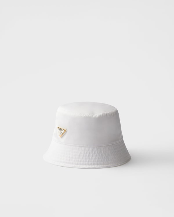 White Drill Bucket Hat | PRADA