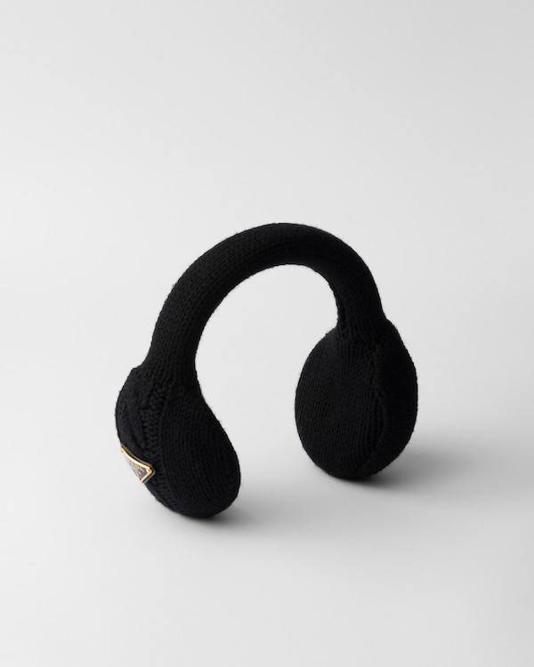 Black Wool Earmuffs | PRADA