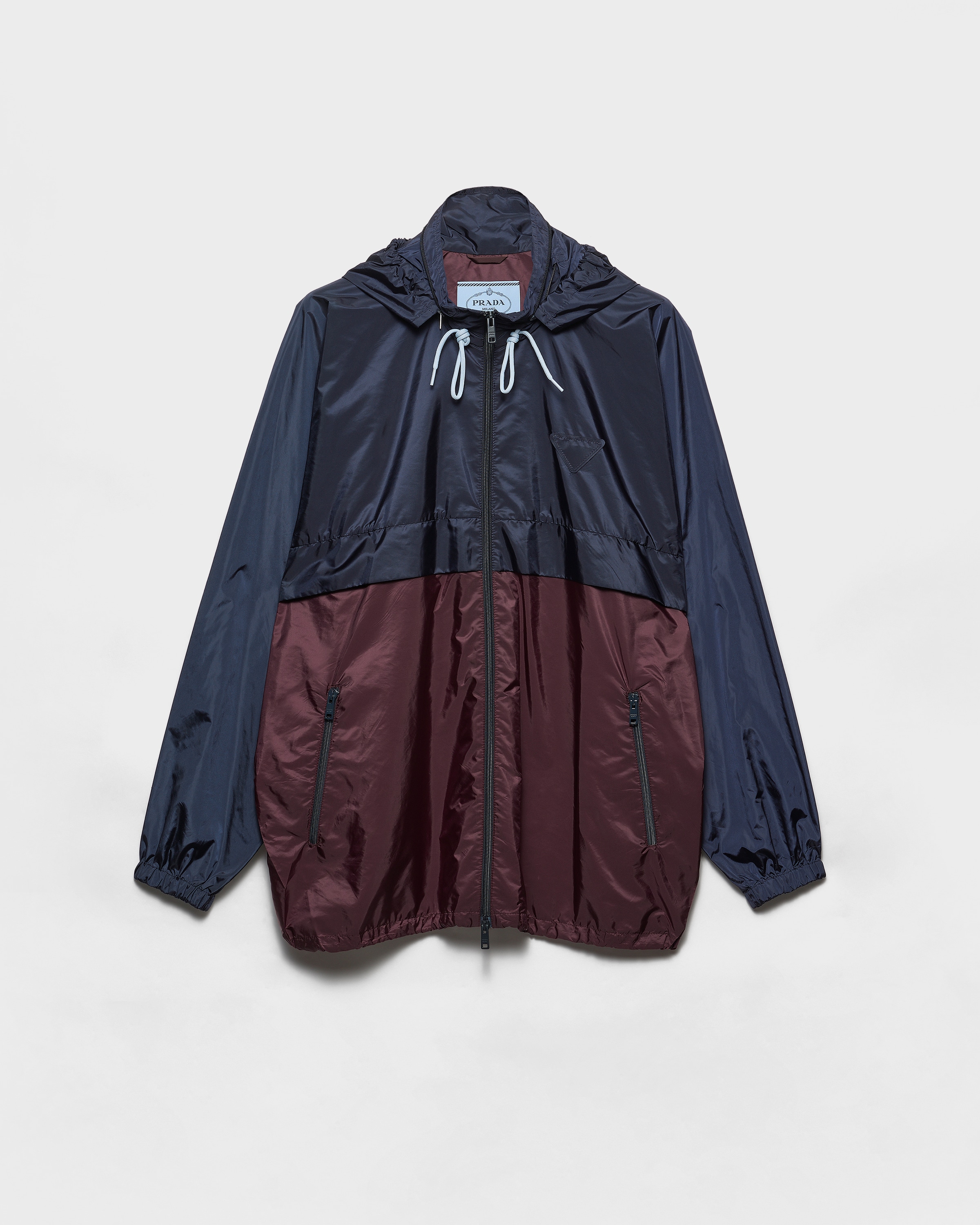 Royal Blue/garnet Lightweight Re-nylon Blouson Jacket | PRADA