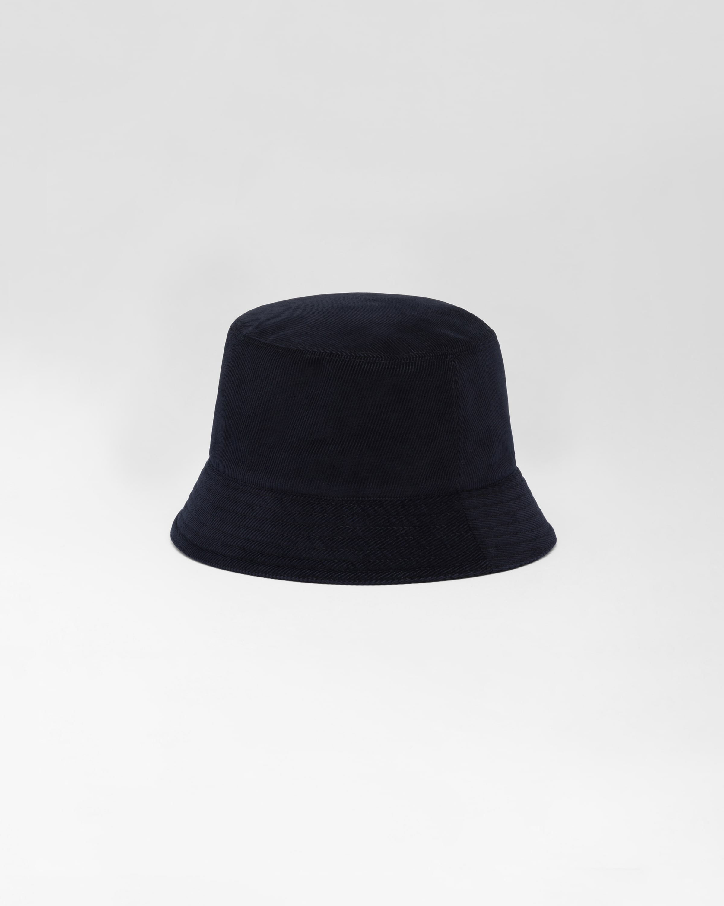 ネイビー コーデュロイ バケットハット | PRADA