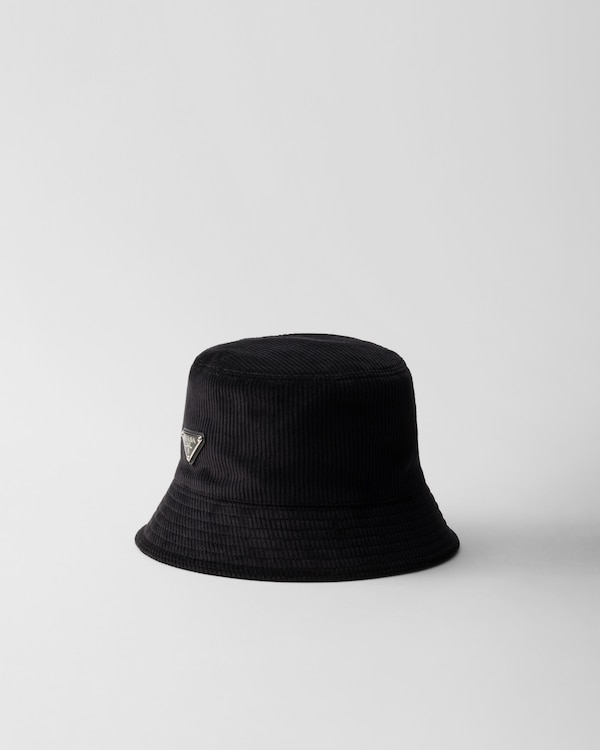 ブラック シアリング バケットハット | PRADA