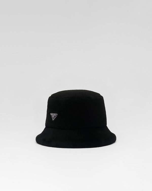 ブラック シアリング バケットハット | PRADA