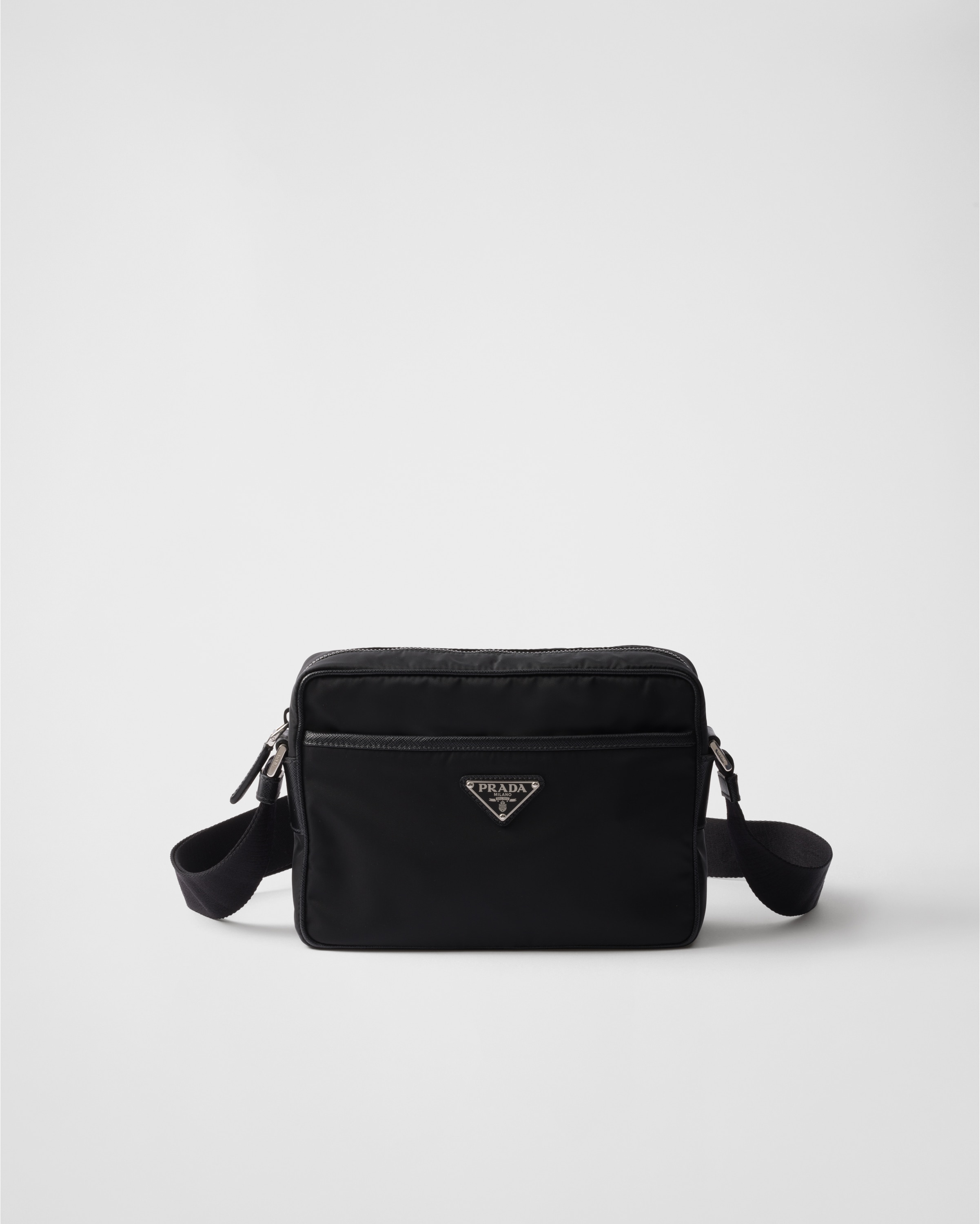 Black Re-nylon And Saffiano Shoulder Bag | PRADA