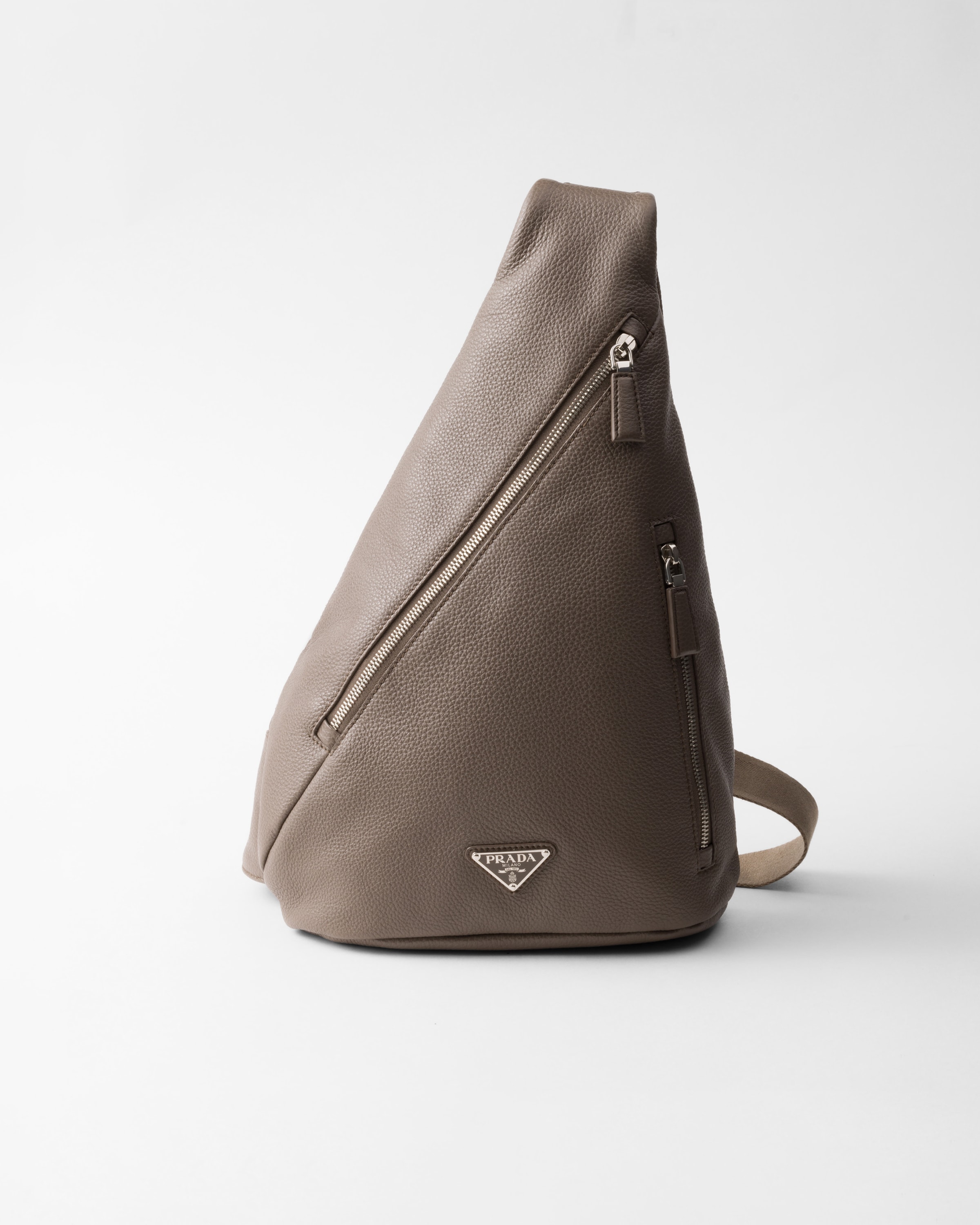 バンブーグレー プラダ クロス ヴィッテロダイノレザー ワンショルダー