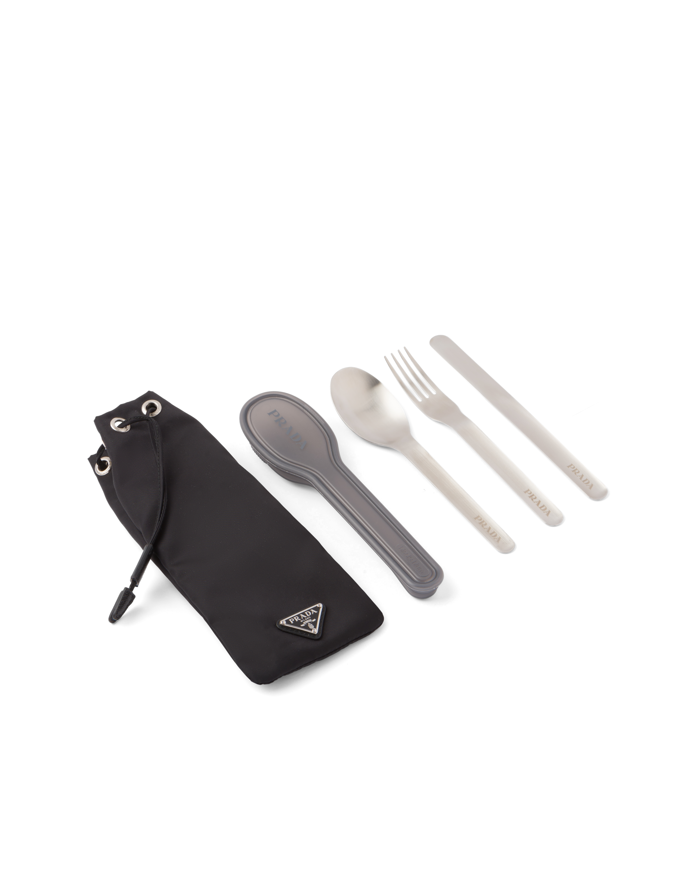 Black Stainless Steel Cutlery Set | PRADA