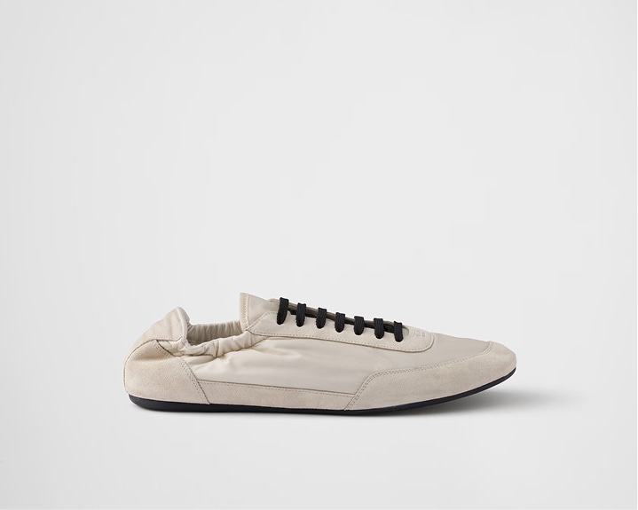 ホワイト プラダ モノリス ナッパレザー サンダル | PRADA