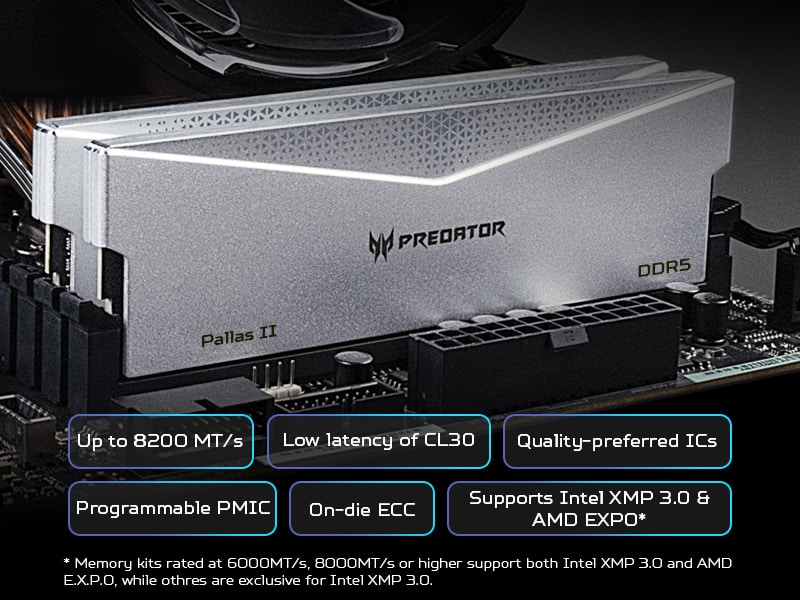 Predator Pallas II DDR5 Memory