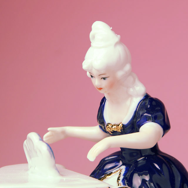 ピアノの乙女 レース人形オルゴール 音楽雑貨・アクセサリー専門店