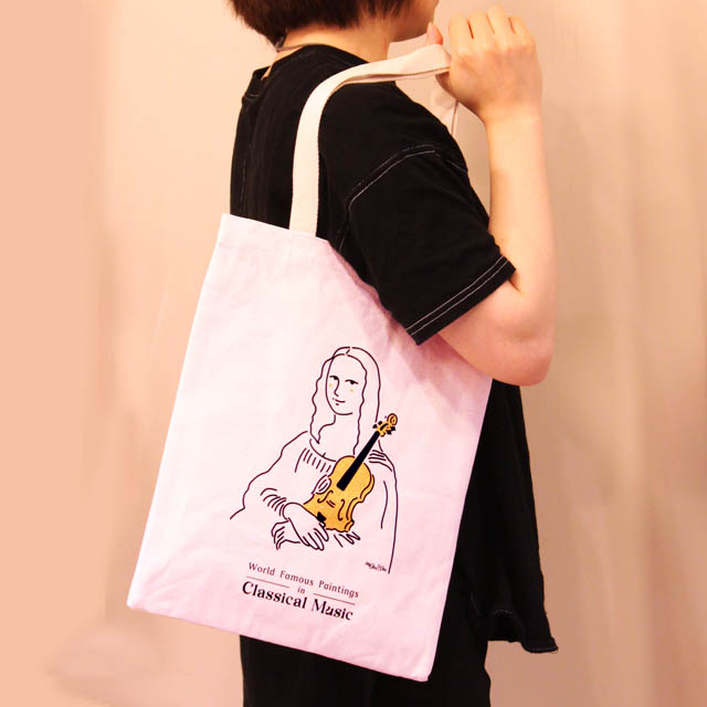 コットンキャンバス・トート 《 名画 de 音楽 / モナリザ 》 105056