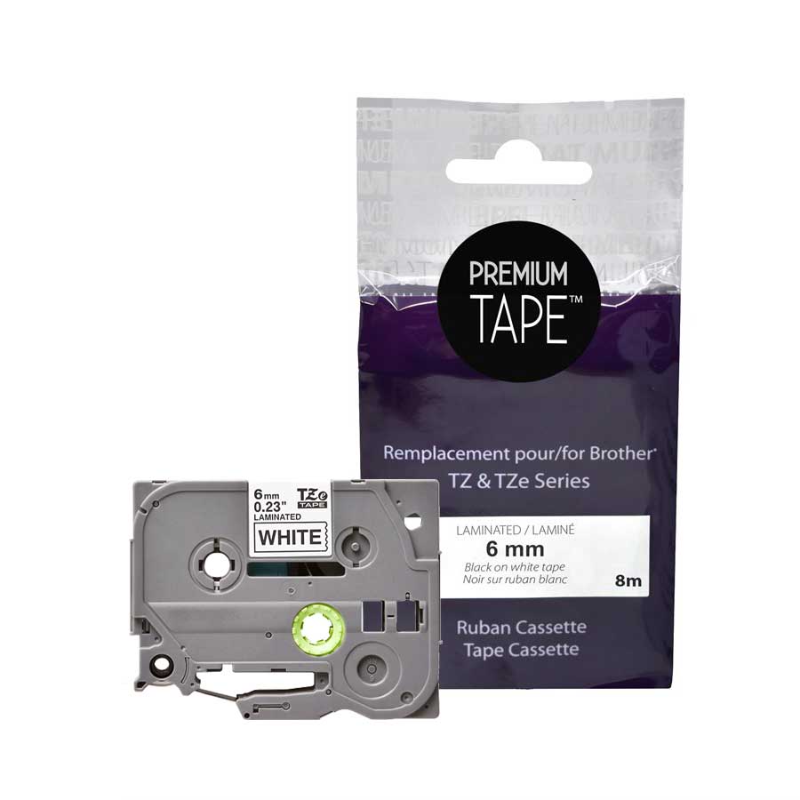 TZ-211 BLACK / WHITE 6mm – AZ211 – Premium Tape