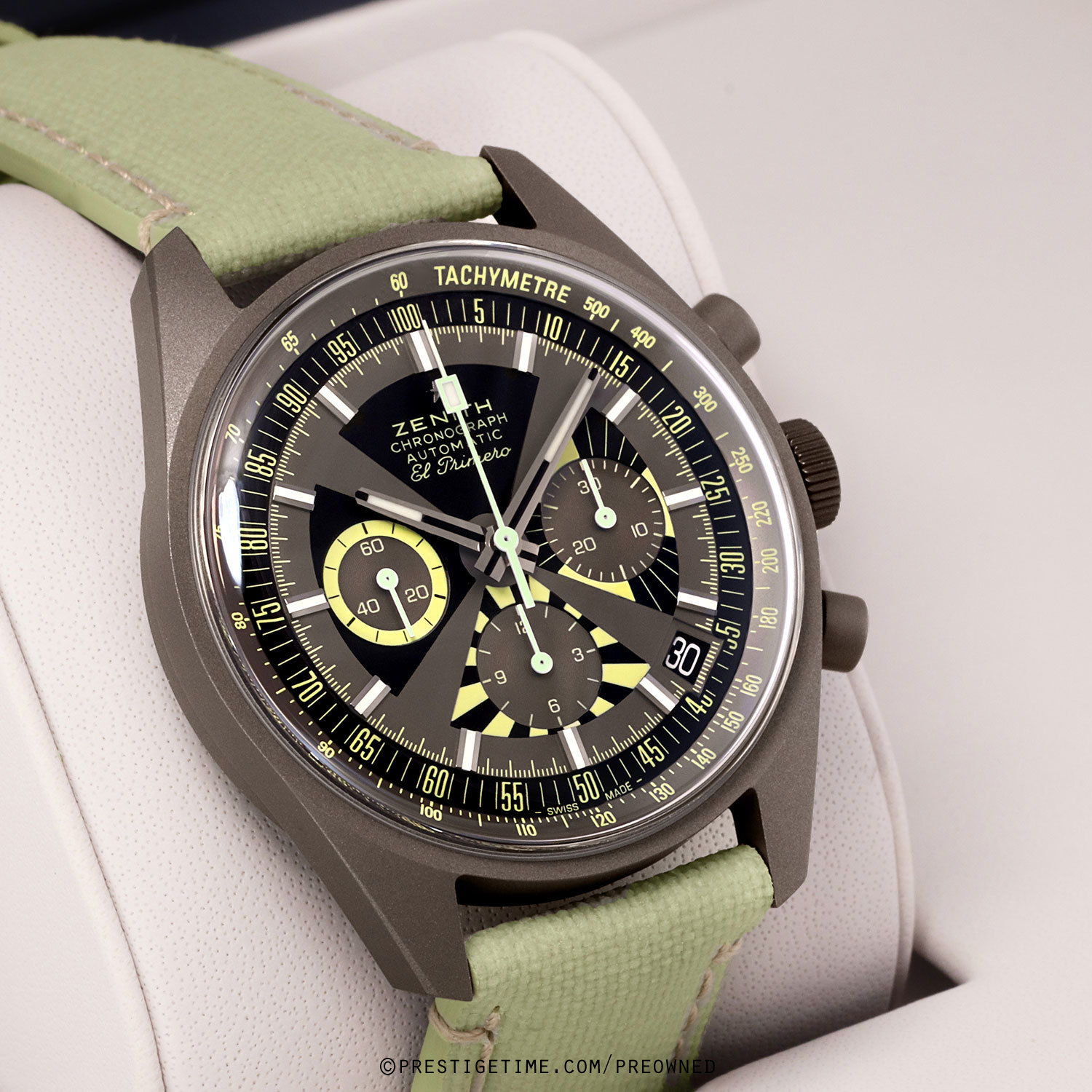 Pre-owned Zenith Chronomaster Revival SJX G383 Poker Chip 38mm 97