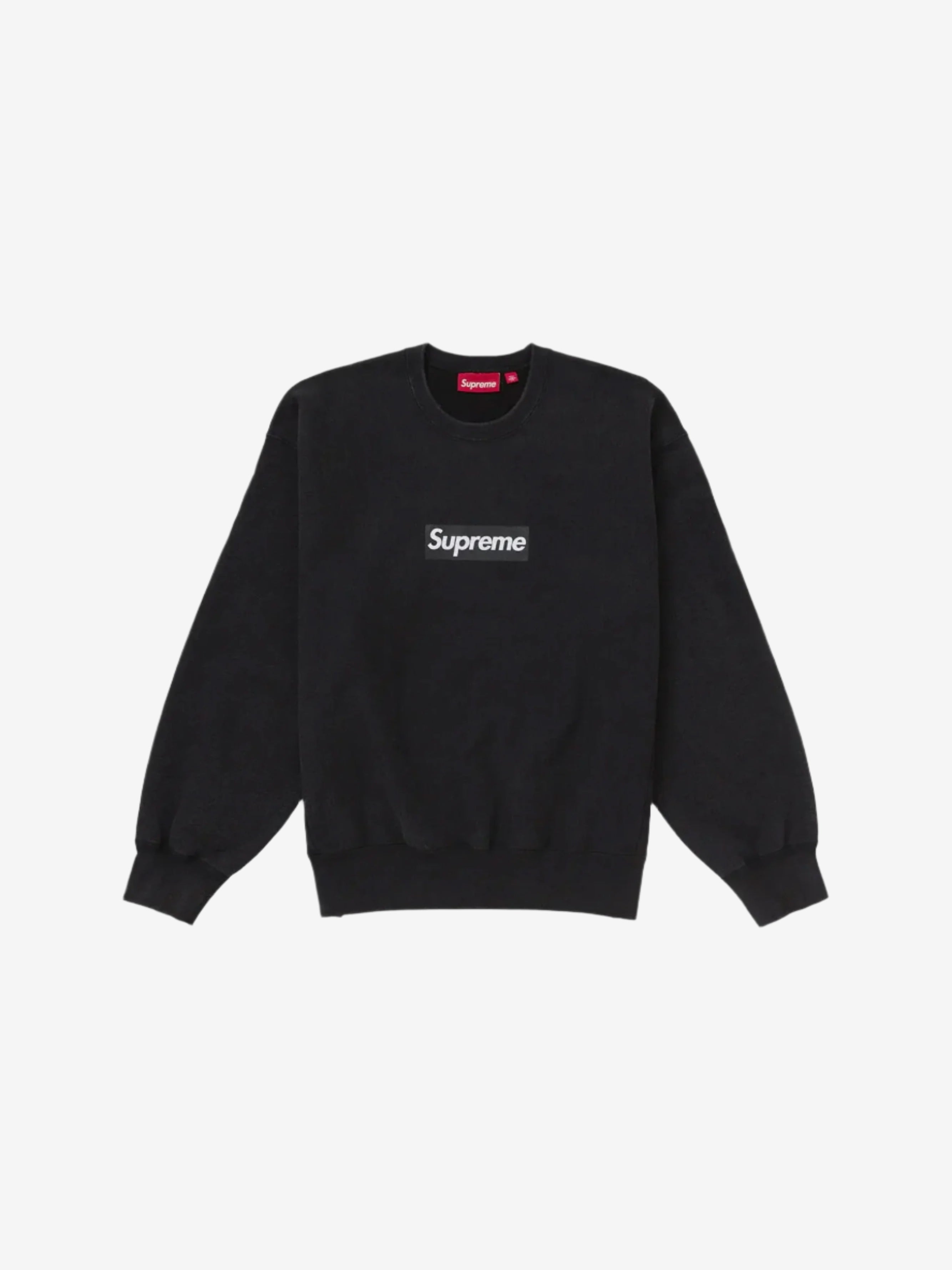 Supreme Washed Box Logo Crewneck Black - Prior | Auckland, New Zealand