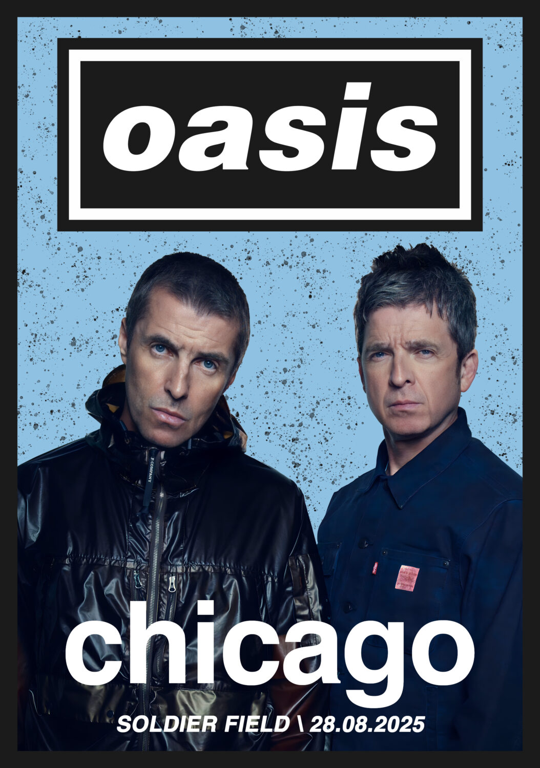 OASIS live '25 CHICAGO Soldier Field 2025 Tour Poster Print