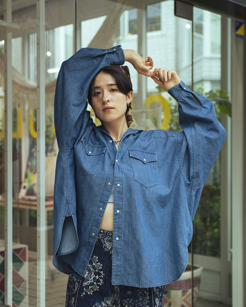 KAPITAL リメイク 再構築 デニムシャツ XS KAPITAL リメイク 再構築