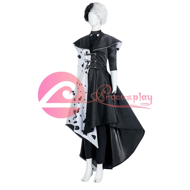 クルエラ ダルメシアン衣装 高質サテン Ver コスプレ衣装 クルエラ
