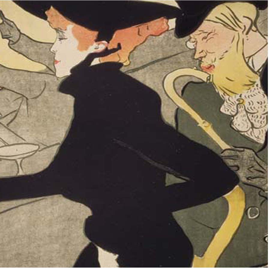 ロートレックの名画】ディヴァン・ジャポネ｜額フレーム付きアートポスター