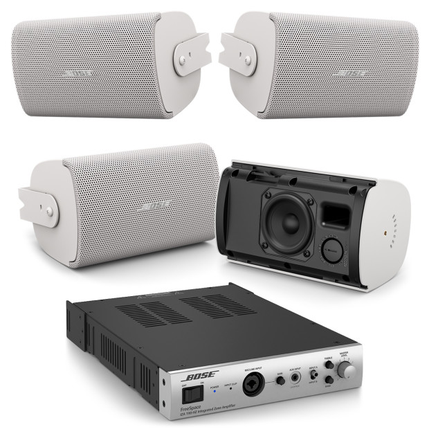 Bose AudioPack Pro S4 with 4 FreeSpace FS2SE Wall Mount Speakers