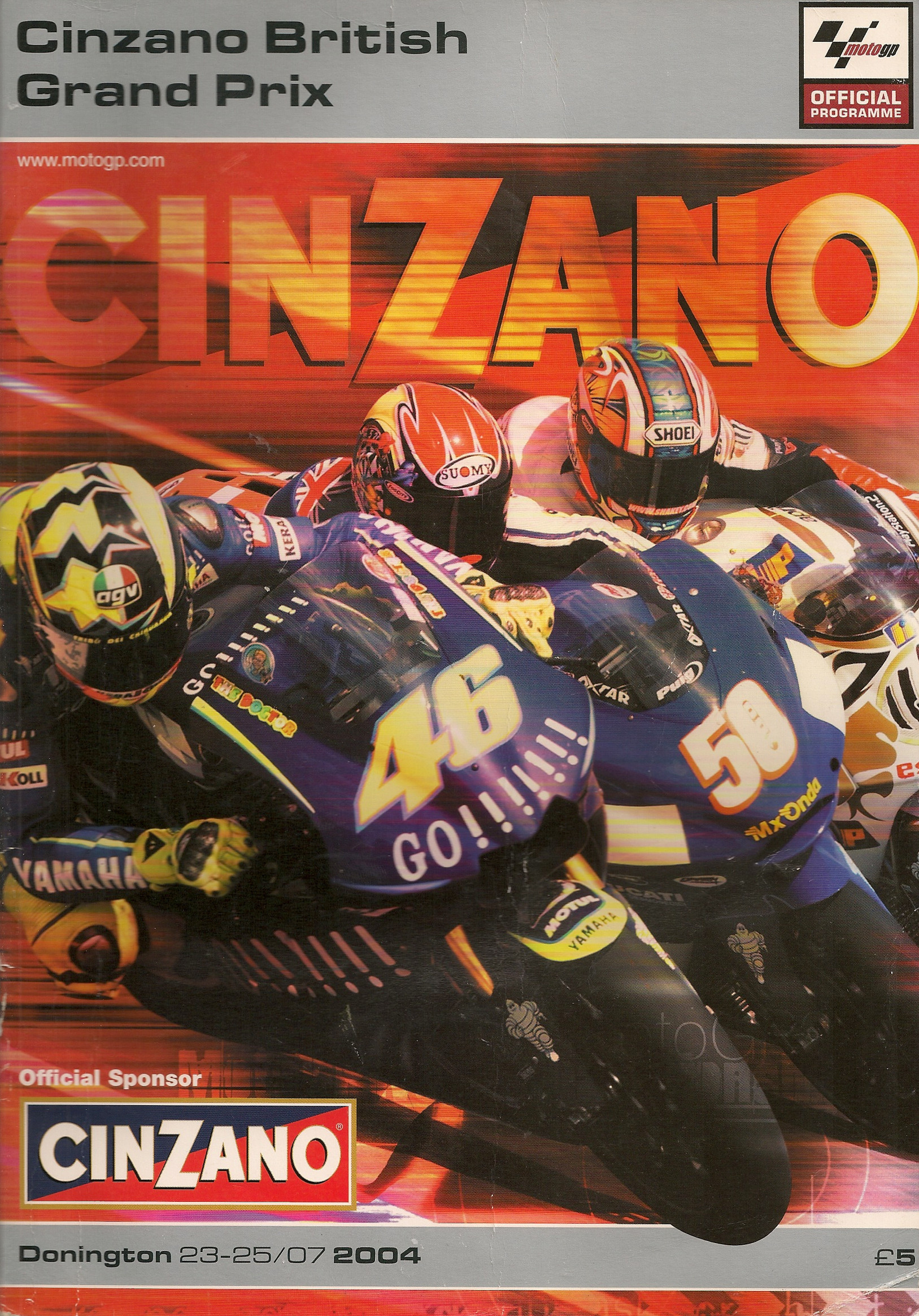 2004 MotoGP (FIM Grand Prix World Championship) Programmes | The
