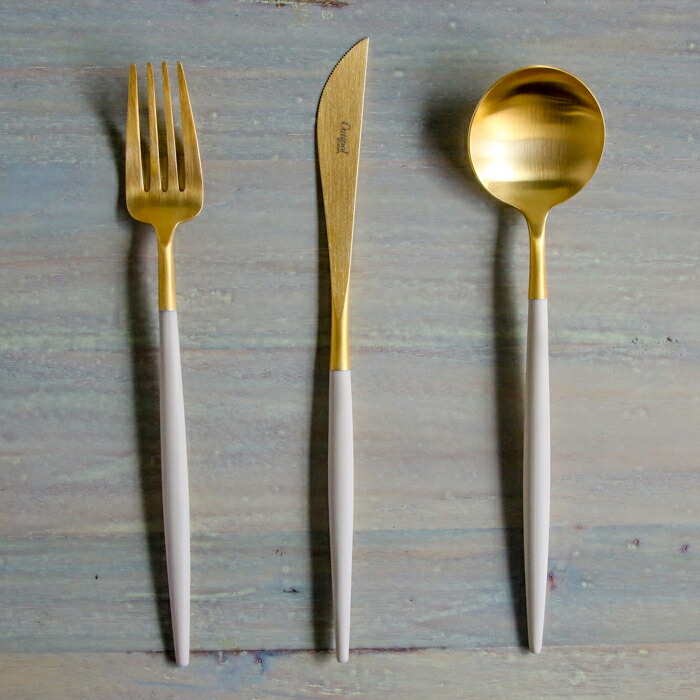 正規品】□クチポール ゴア・アイボリー ゴールド ディナーセット 3PCS
