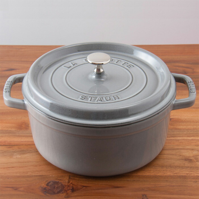 ストウブ ピコココット ラウンド 24cm グレー / staub | 食器と料理