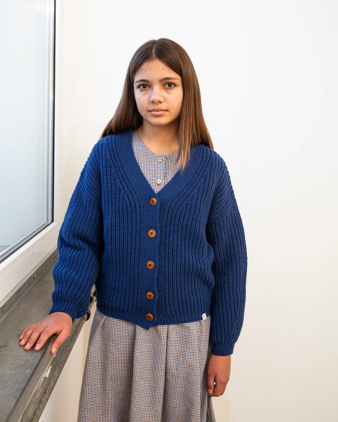 Project Cece | V-Neck Cardigan royal blue