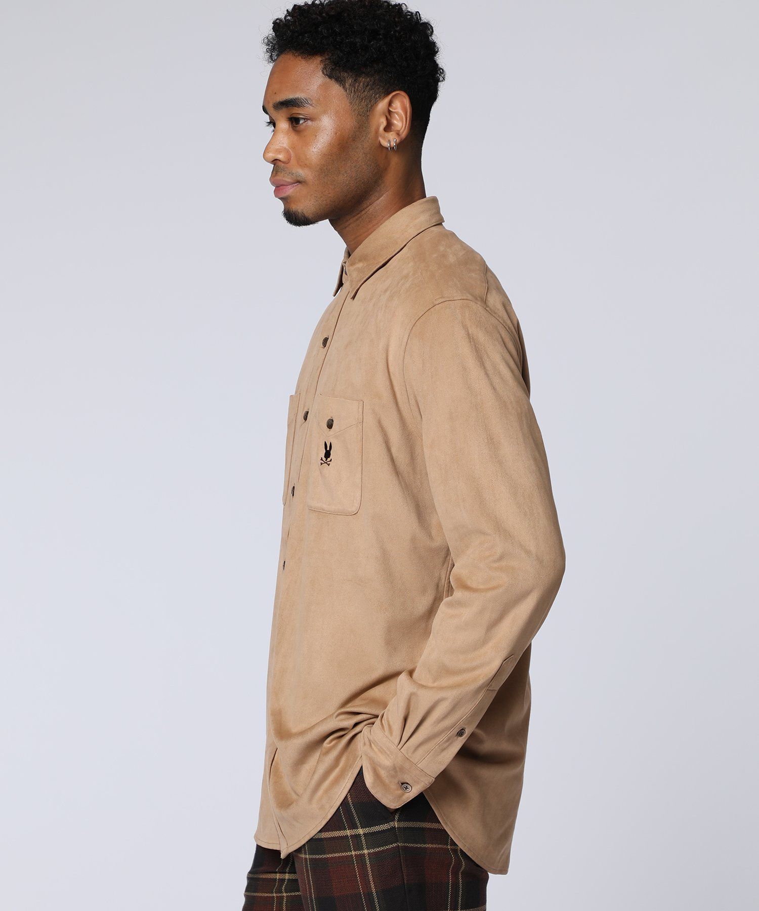 トナカイスウェード カジュアルシャツ｜Psycho Bunny｜サイコバニー