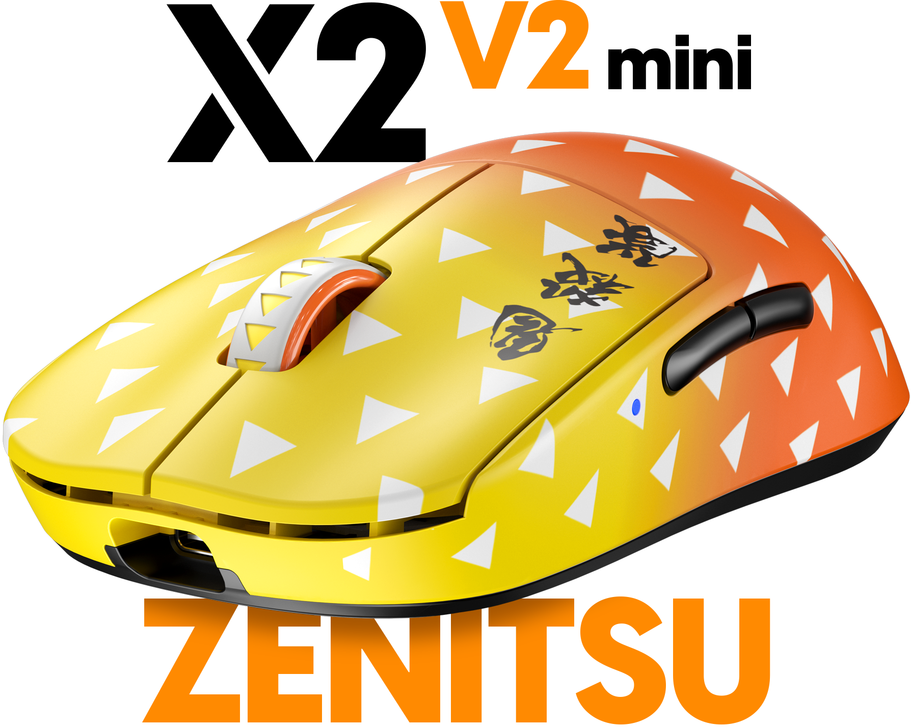 Demon Slayer] X2 v2 Mini Zenitsu Gaming Mouse – Pulsar Gaming Gears