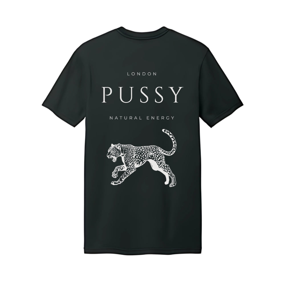 Premium Collection Big Cat Tee, Black – Pussy Natural Energy